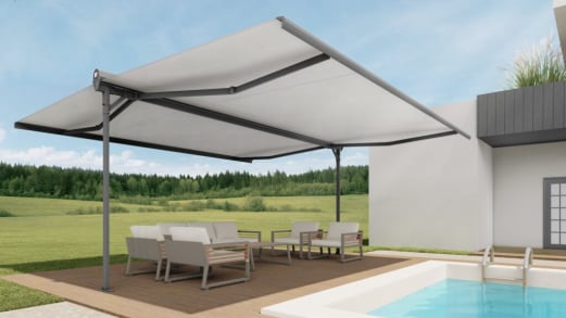 toldo Llaza Duox desplegat a doble extensió